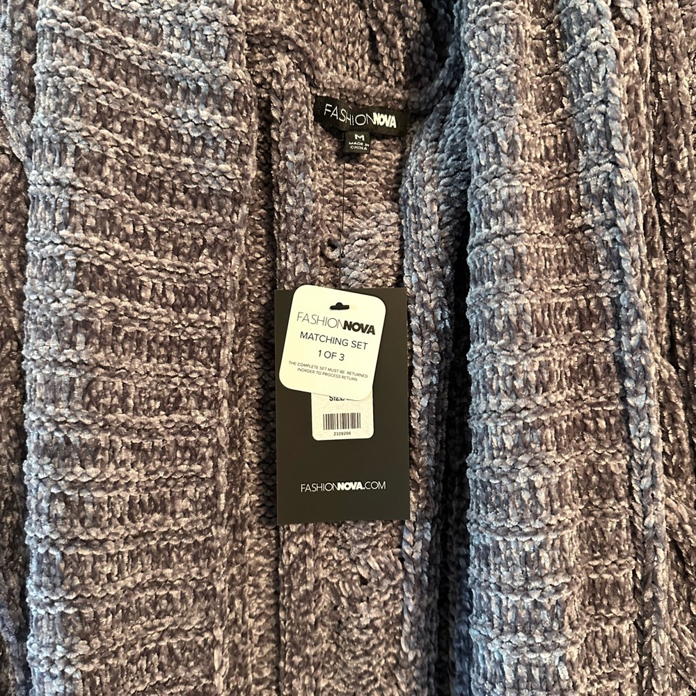 Fashion Nova Plush Knit Cardigan in Gray - Picture 2 of 10